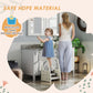 Qaba Adjustable Height Toddler Step Stool with Handle & Foot Pads, Grey