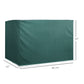 Outsunny 3-Seater Patio Swing Cover, Outdoor Garden Furniture Protection Hammock Glider Cover, Waterproof Dustproof Windproof, 85" x 61" x 59", Dark Green