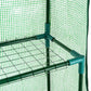 Outsunny 56" x 29" x 77" Walk-in Greenhouse, Mini Greenhouse with 4 Shelves, Roll-Up Door and Weatherized Cover, Clear