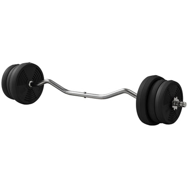 Soozier 50LBS Barbell Weight Set, Adjustable Weights with Curl Bar for Home Gym Women and Men Weight Lifting Training