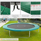 Soozier 14FT Trampoline Pad Replacement, Î¦168" Spring Cover, Water-Resistant Universal Round Trampoline Safety Pad, No Holes for Pole, Green