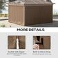 Outsunny 10' x 10' Universal Gazebo Sidewall Set with 4 Panels, Hooks/C-Rings Included for Pergolas & Cabanas, Beige