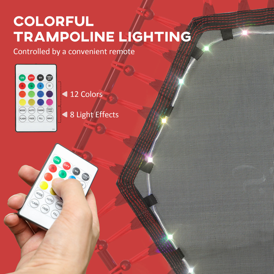 Soozier 45" Rebounder Trampoline for Adult, Quiet Bungee Rebounder with Adjustable Handle, Blue