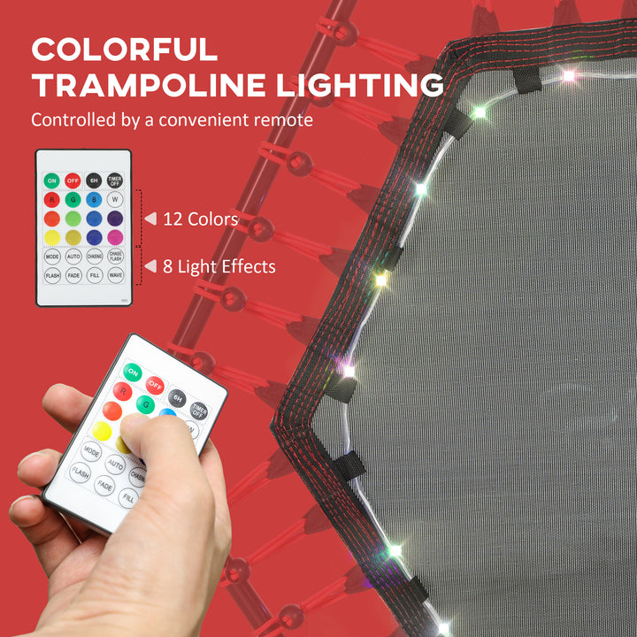 Soozier 45" Rebounder Trampoline for Adult, Quiet Bungee Rebounder with Adjustable Handle, Blue