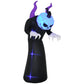 HOMCOM 6FT Tall Halloween Inflatable White Ghost, Outdoor Blow Up Yard Decoration with LED Lights for Garden, Lawn, Party, Holiday