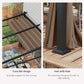 Outsunny Metal Pergola with Sliding Roof Canopy, Retractable Pergola Canopy, 10' x 10', Dark Grey
