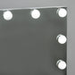 HOMCOM, Hollywood Lighted Makeup Mirror with 12 Dimmable LED Bulbs, 3 Color Lighting Modes, Touch Control Design for Cosmetic Dressing Table, White