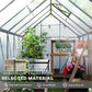 Outsunny 6' x 12' x 6.5' Walk-in Greenhouse, Polycarbonate Greenhouse with Adjustable Roof Vent, Base, Sliding Door, Clear