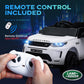 Qaba Land Rover Discovery Sport Licensed 12V Ride on Car w/ Remote, Soft Start, LED Lights, Music Horn, White