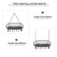 Outsunny Patio Hammock Chair 2 Seat, Hanging Rope Hammock Swing Chair with Metal Frame and Cushion, Large Macrame Seat for Indoor and Outdoor 396 lbs Capacity, Dark Grey
