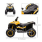 Aosom Kids 4 Wheeler Quad with Music, Headlights, High & Low Speed, Kids ATV for 3-5 Years Old Boys & Girl, Yellow
