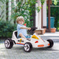 Qaba 6V Electric Go Kart for Aged 3-5 Kids with Music, Light, Horn, Blue
