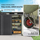 Outsunny 8 x 4FT Galvanized Garden Storage Shed, Metal Outdoor Shed with Double Doors and 2 Vents, Grey