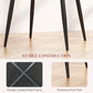 HOMCOM Dining Chairs Set of 4, Upholstered Dining Room Chairs with Steel Legs, Modern Kitchen Chair for Dining Room, Grey