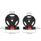 Soozier 1-Inch Weight Plates, Barbell Weights Set for Weightlifting and Strength Training, 2 x 22lbs + 2 x 11lbs