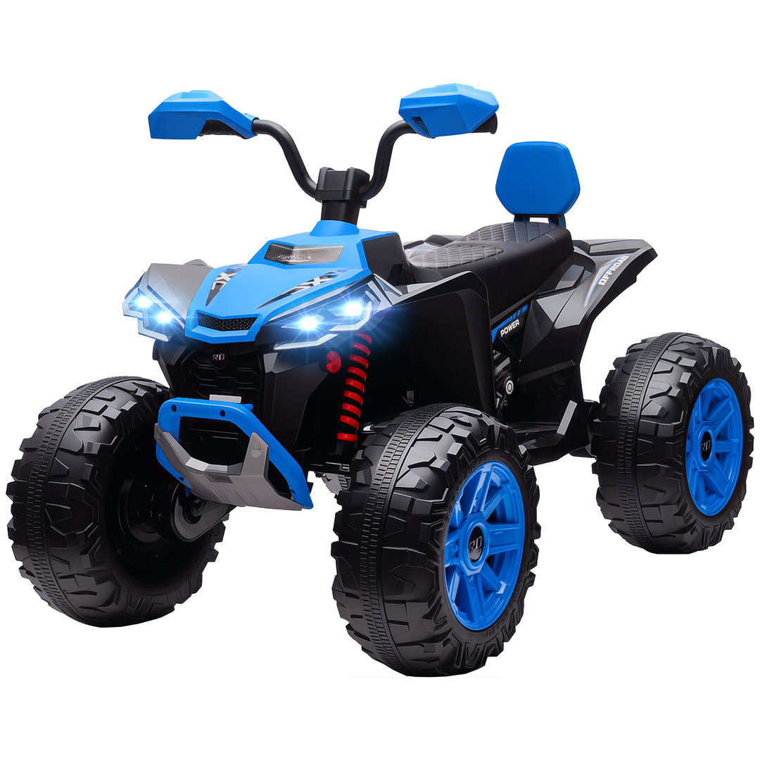 Qaba 2-Seater All-Terrain 4 Wheeler, 24V Kids ATV Ride-On, Electric Quad Car with Dual Motor, for Boys and Girls, Pink