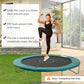 Soozier 14FT Trampoline Pad Replacement, Î¦168" Spring Cover, Water-Resistant Universal Round Trampoline Safety Pad, No Holes for Pole, Green