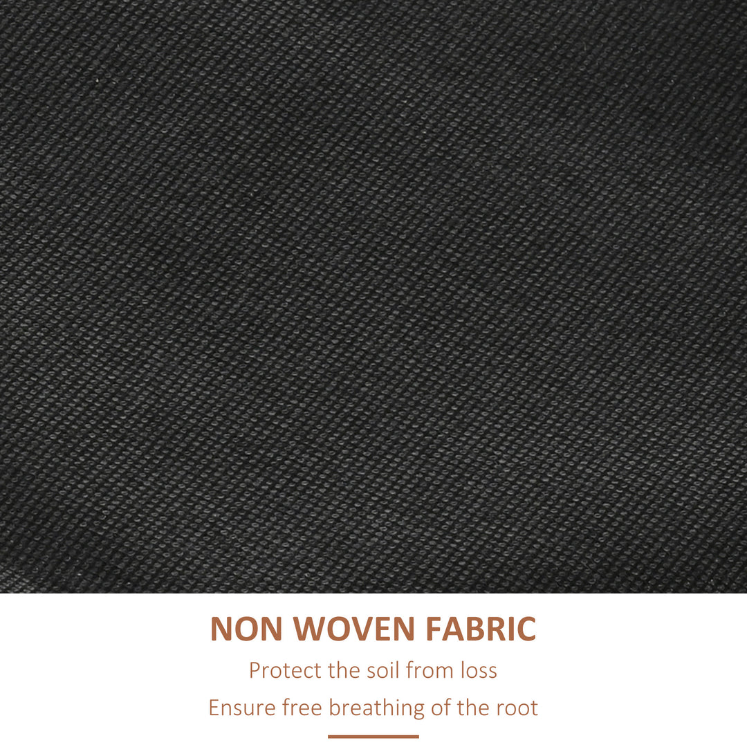 Outsunny 4-Tier Raised Garden Bed, Vertical Elevated Planter Rack with Non-woven Fabric, Wooden Raised Planter Boxes for Indoor and Outdoor