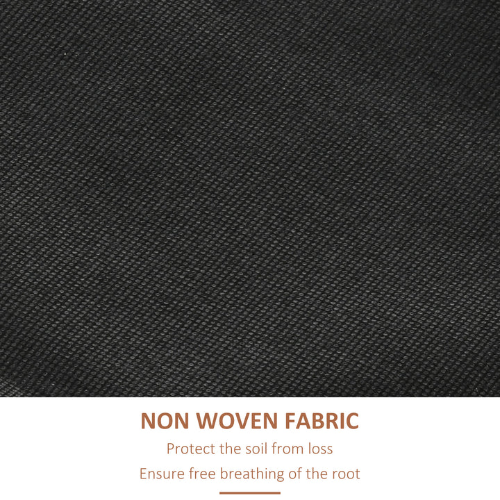 Outsunny 4-Tier Raised Garden Bed, Vertical Elevated Planter Rack with Non-woven Fabric, Wooden Raised Planter Boxes for Indoor and Outdoor