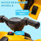 Qaba Licensed Kids ATV, 6V Electric Ride on Car for Kids with Horn, LED Headlights, for 18-36 Months, Yellow