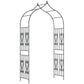 Outsunny 8.7FT Garden Arch Trellis, Outdoor Wedding Arbor for Ceremony with Scrollwork Design for Climbing Roses, Vines and Plants