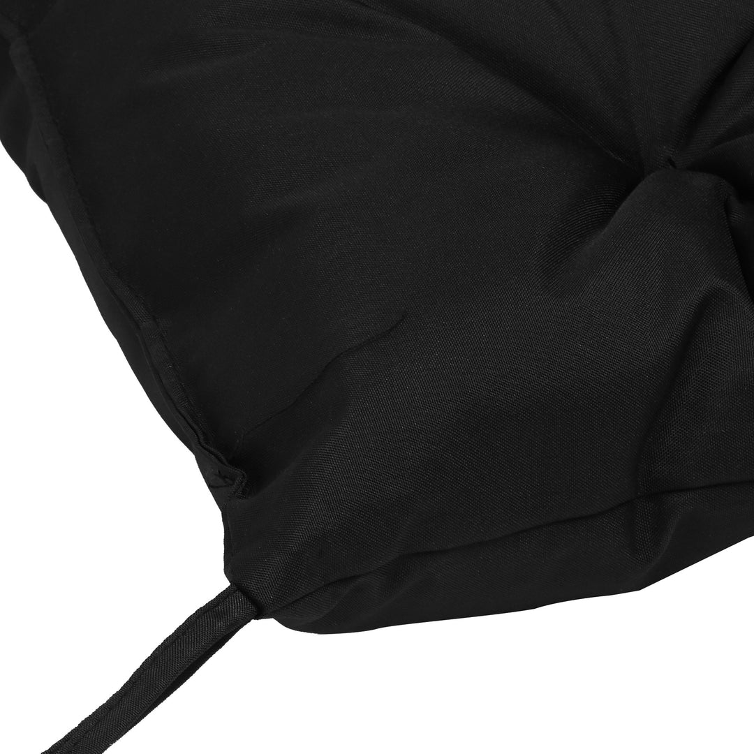 Outsunny Porch Swing Cushion Garden Bench Cushion with Backrest, Non-Slip 2-seater Soft Pad, Swing Chair Mat Replacement for Indoor and Outdoor, 39.4" x 38.6", Dark Grey