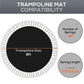 Soozier Trampoline Mat Replacement with Spring Pull Tool and 42 V-Hooks, Fits 8ft Trampoline, Using 5.5" Springs