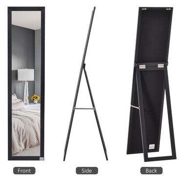 HOMCOM Full Length Mirror for Bedroom, Free Standing Dressing Mirror, Wall Mirror for Living Room, 15" x 61"