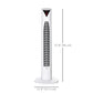 HOMCOM Freestanding Tower Fan Cooling for Home Bedroom with 3 Speed, 12h Timer, Oscillating, LED Sensor Panel, Remote Controller, White