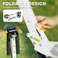 Qaba Foldable Kids Scooter with 4 Adjustable Heights, Double Brakes, and Shock Absorption for Ages 6-12, White