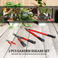 Outsunny 3 Pcs Pruning Shears Set with Hedge Shears, Lopper and Garden Secateurs, Garden Scissors Pruners for Gardening