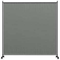 Outsunny Outdoor Room Divider with Castor Wheels, Rolling Privacy Screen for Patio Backyard Pool Hot Tub, 6ft Tall