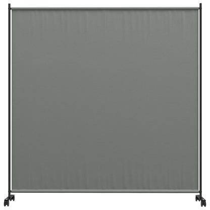 Outsunny Outdoor Room Divider with Castor Wheels, Rolling Privacy Screen for Patio Backyard Pool Hot Tub, 6ft Tall