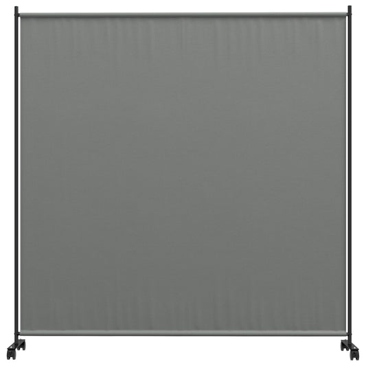 Outsunny Outdoor Room Divider with Castor Wheels, Rolling Privacy Screen for Patio Backyard Pool Hot Tub, 6ft Tall