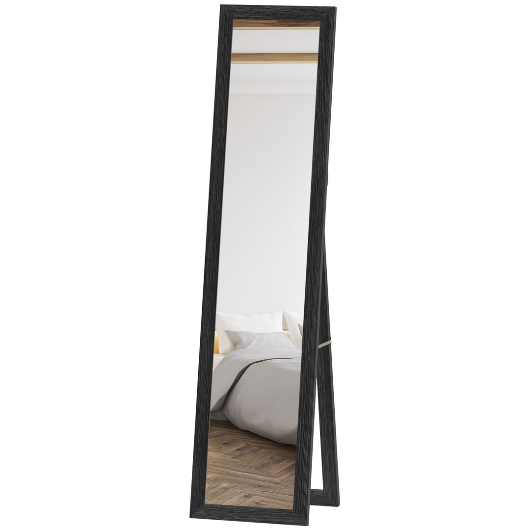 HOMCOM 15" x 62" Full Length Mirror for Bedroom, Free Standing Dressing Mirror, Wall Mirror for Living Room, Black