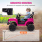 Qaba 12V Ride on Truck, Electric Car for Kids with Remote Control, Suspension, 3 Speeds, USB Music Headlights, Dark Blue