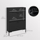HOMCOM Modern Shoe Cabinet Storage 12 Pair Shoe Organizer with 2 Flip Doors Drawer and Adjustable Shelf White