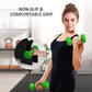 Soozier 2 x 2 lbs., 2 x 3 lbs., 2 x 5 lbs. Dumbbells Set with Dumbbell Rack, Hand Weights for Home Gym Training