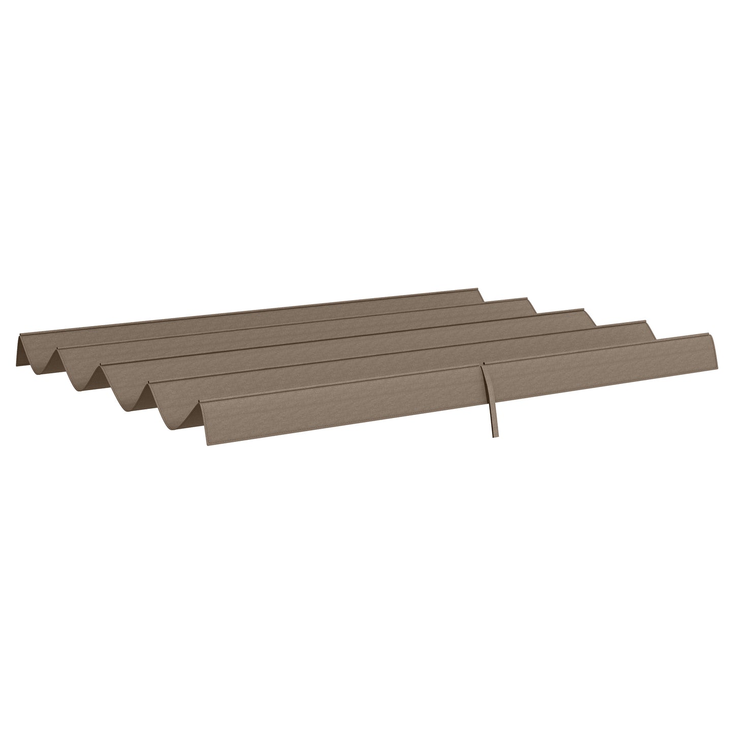Outsunny Pergola Canopy, Retractable Sun Shade Cover for 10' x 7' Pergola, UV30+ Protected, Cream White
