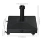 Outsunny Square Parasol Base Portable Umbrella Stand Weights for Cantilever Banana Parasol with Wheels, Water or Sand Filled, for Î¦0.75'', Î¦1.5'' Poles, Black