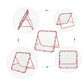 HOMCOM Volleyball Rebounder Net Football Training Aid Kickback Target Play Red