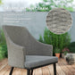 Outsunny 7 Piece Wicker Patio Furniture Set with Cushions, Umbrella Hole, Slatted Table Top, for Backyard, Porch, Garden, Balcony