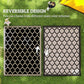 Outsunny 9'x12' Reversible Outdoor RV Rug, Patio Floor Mat, Plastic Straw Rug for Backyard, Deck, Beach, Camping, Black