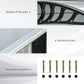Outsunny Window Awning Door Canopy, Polycarbonate Front Door Outdoor Patio Cover, Sun Shelter, Hollow Sheet for UV, Rain, Snow and Sunlight Protection, Brown, 40" x 80"
