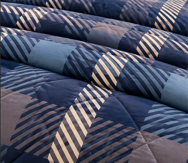 Aarniva Breathable Polyester Comforter Set | King/Queen | 250 GSM | Ultra-Soft & Cozy | Design Patterns | Includes 2 Pillow Covers