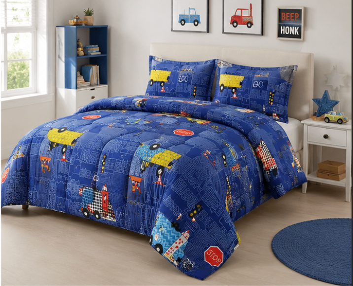 Aarniva Breathable Polyester Comforter Set | King/Queen | 250 GSM | Ultra-Soft & Cozy | Design Patterns | Includes 2 Pillow Covers