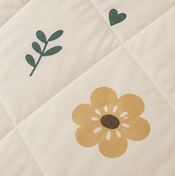Aarniva Breathable Polyester Comforter Set | King/Queen | 250 GSM | Ultra-Soft & Cozy | Golden Bloom | 5-Piece Set