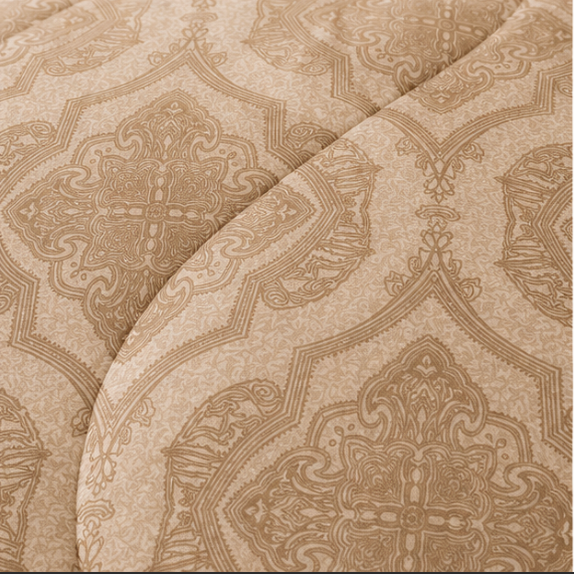 Aarniva Breathable Polyester Comforter Set | King/Queen | 250 GSM | Ultra-Soft & Cozy | Classic Taupe | 5-Piece Set