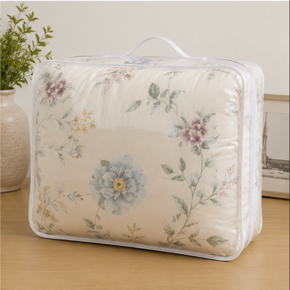 Aarniva Breathable Polyester Comforter Set | King/Queen | 250 GSM | Ultra-Soft & Cozy | Spring Bloom | 5-Piece Set