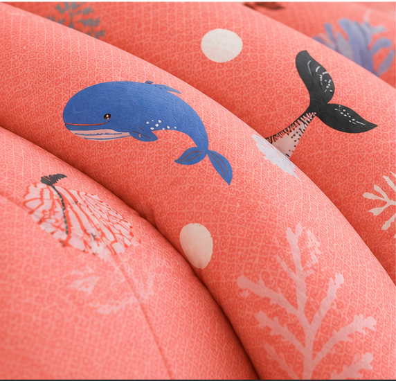 Aarniva Breathable Polyester Comforter Set | King/Queen | 250 GSM | Ultra-Soft & Cozy | Ocean Dream | 5-Piece Set